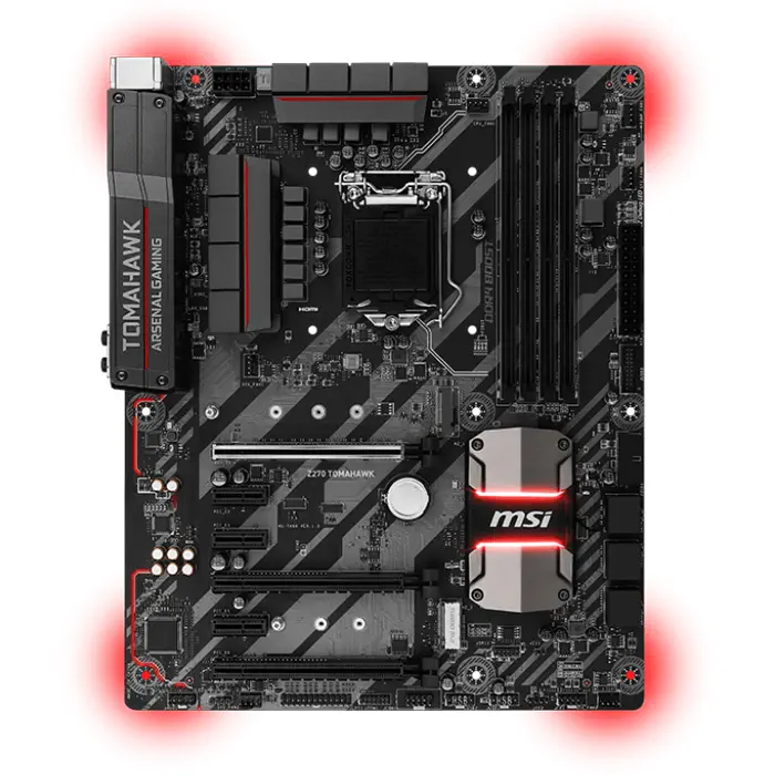 Msi Z270 Tomahawk Intel Z270 Soket 1151 DDR4 3800(O.C.)MHz ATX Gaming(Oyuncu) Anakart