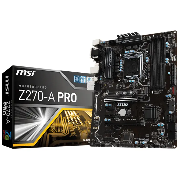MSI Z270-A PRO Intel Z270 Soket 1151 DDR4 3800(O.C.)MHz ATX Gaming(Oyuncu) Anakart
