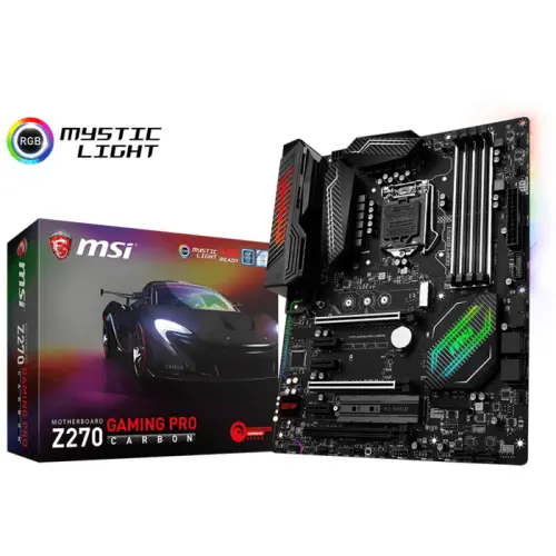 Msi Z270 Gaming Pro Carbon Intel Z270 Soket 1151 DDR4 3800(O.C.)MHz ATX Gaming(Oyuncu) Anakart