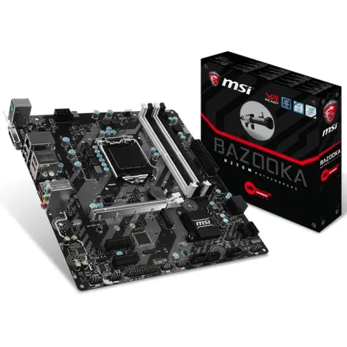 MSI Bazooka H270M  Intel H270 Soket 1151 DDR4 2400MHz mATX Gaming(Oyuncu) Anakart