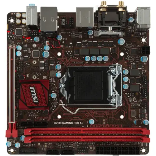 Msi B250I Gaming Pro Ac Intel B250 Soket LGA1151 DDR4 2400MHz Mini-ITX Gaming Anakart