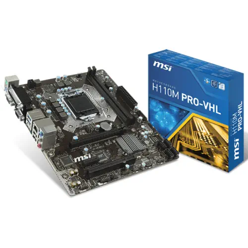 Msi H110M PRO-VHL Intel H110 Soket 1151 DDR4 2133MHz mATX Anakart