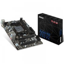 MSI A68HM-E33 V2 AMD A68H Soket FM2+ DDR3 2133(O.C.)MHz mATX Anakart