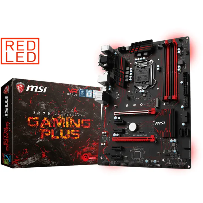 MSI Z270 Gaming Plus Intel Z270 Soket 1151 DDR4 3800(O.C.)MHz ATX Gaming(Oyuncu) Anakart