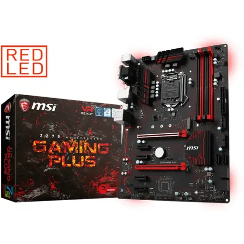 MSI Z270 Gaming Plus Intel Z270 Soket 1151 DDR4 3800(O.C.)MHz ATX Gaming(Oyuncu) Anakart