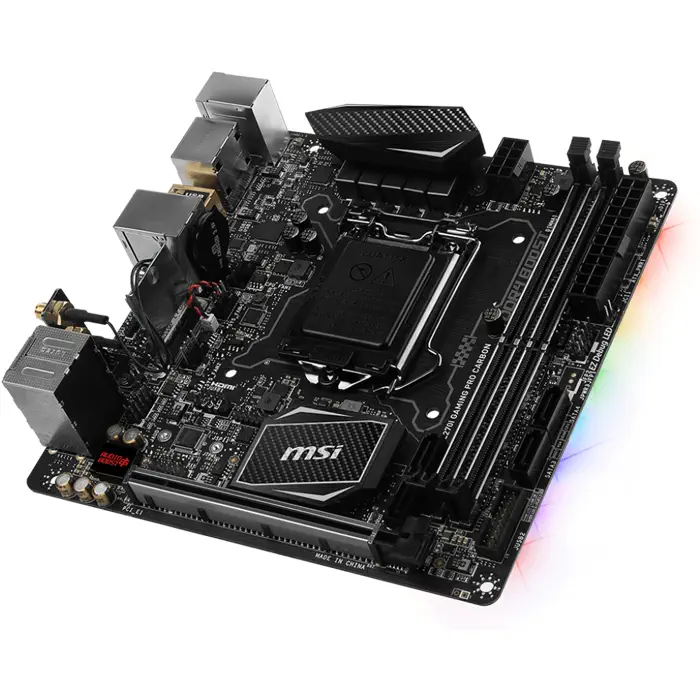 Msi Z270I Gaming Pro Carbon Ac Intel Z270 Soket 1151 DDR4 3800(OC)MHz Mini-ITX Gaming Anakart