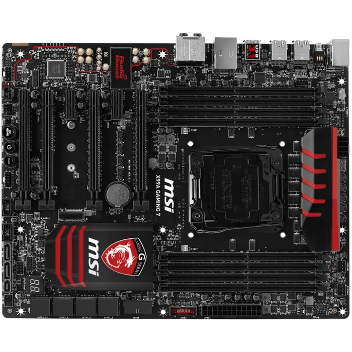 Msi X99A Gaming 7 Intel X99 Express Soket 2011-3 DDR4 3333(OC)MHz ATX Gaming Anakart