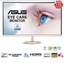 Asus VZ27VQ 5ms HDMI/DP IPS Eye Care 27" Full HD Curved Monitör