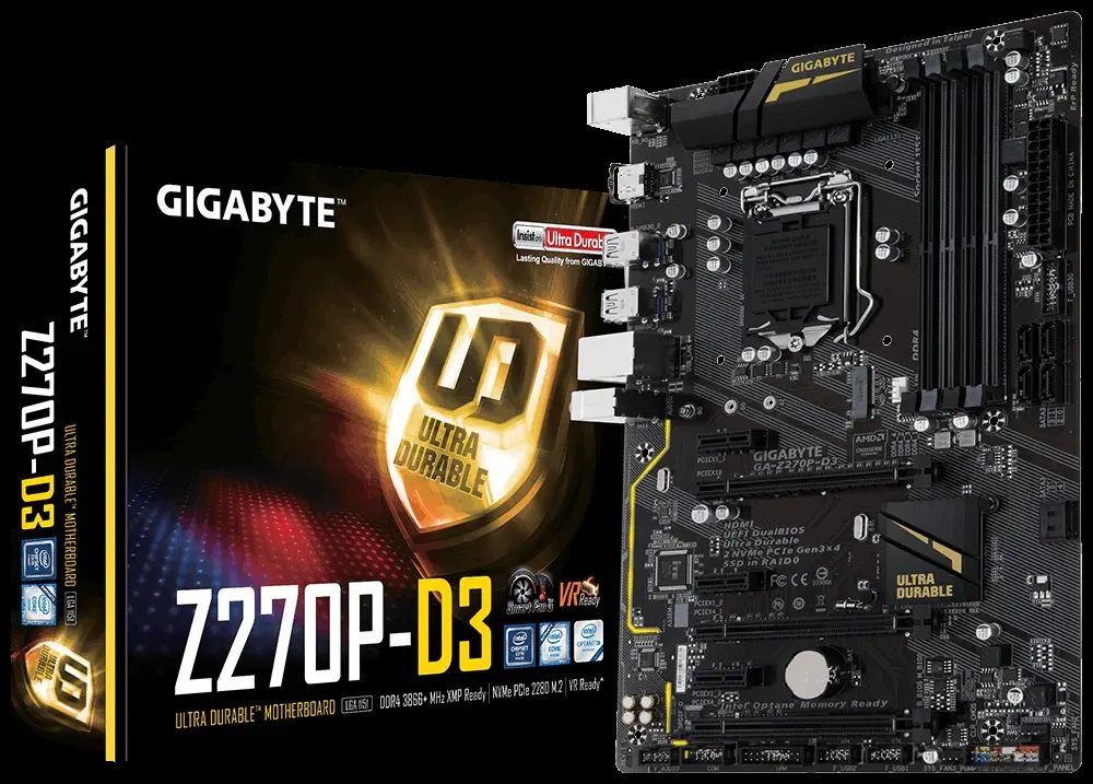Gigabyte GA-Z270P-D3 Intel Z270 DDR4 3866MHz(OC) LGA1151 ATX Anakart