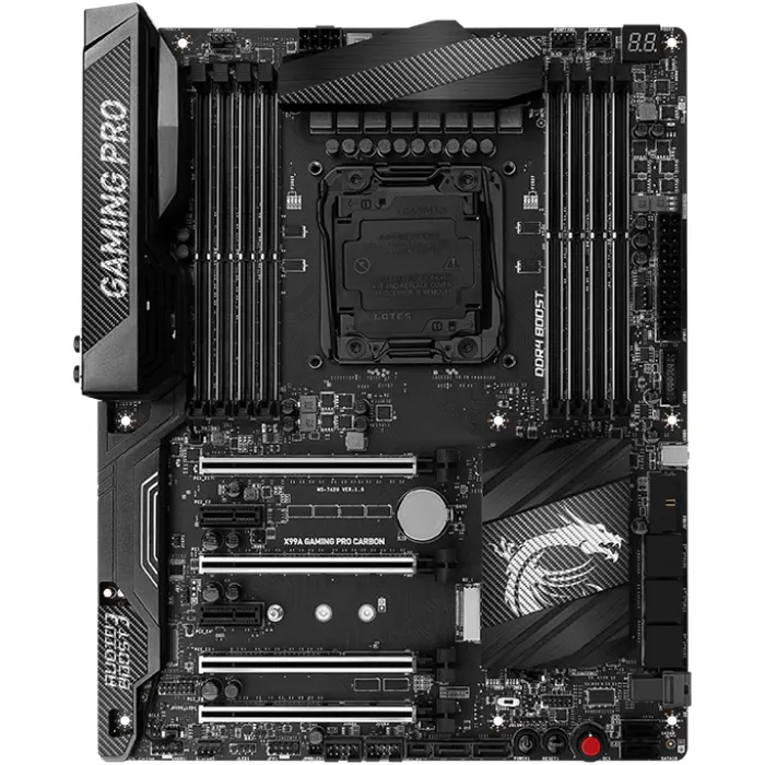 MSI X99A GAMING PRO CARBON Intel X99 Soket 2011-3 DDR4 3466(OC)MHz ATX Gaming Anakart 