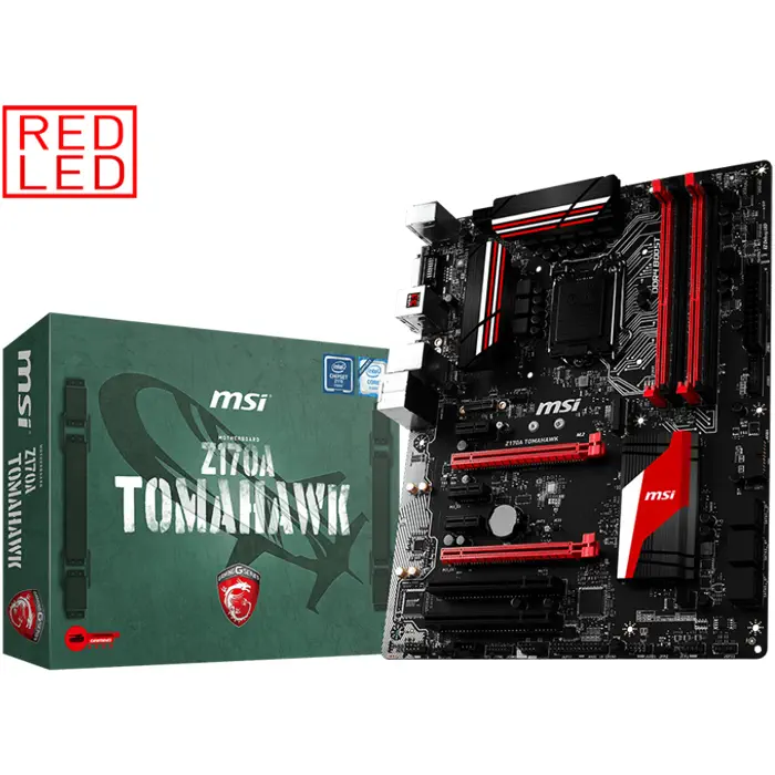 MSI Z170A TOMAHAWK Intel Z170 Soket 1151 DDR4 3600(OC)MHz ATX Gaming Anakart