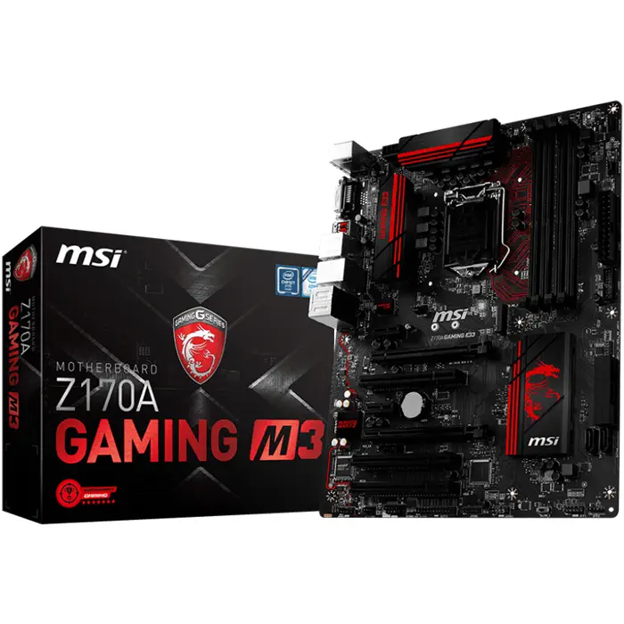 MSI Z170A GAMING M3 Intel Z170 Express Soket 1151 DDR4 3600(OC)MHz ATX Gaming Anakart