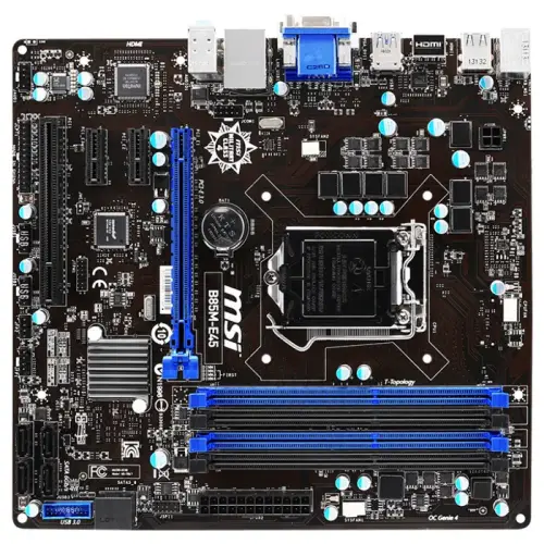MSI B85M-E45 Intel B85 Express Soket 1150 DDR3 1600MHz Micro-ATX Anakart