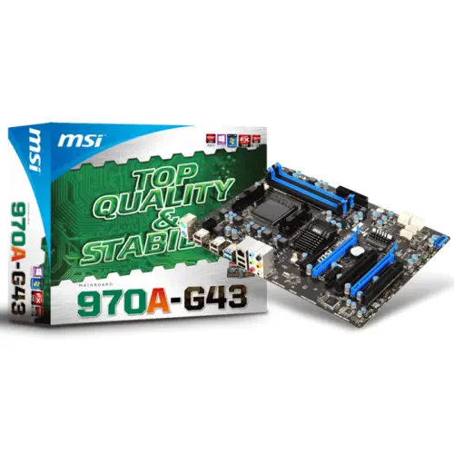 MSI 970A-G43 AMD 970+SB950 Soket AM3+ DDR3 2133(OC)MHz ATX Anakart