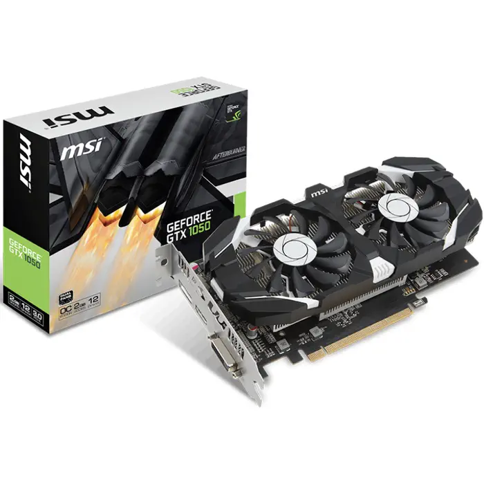 MSI GeForce GTX 1050 2GT OCV1 2GB GDDR5 128Bit DX12 Ekran Kartı