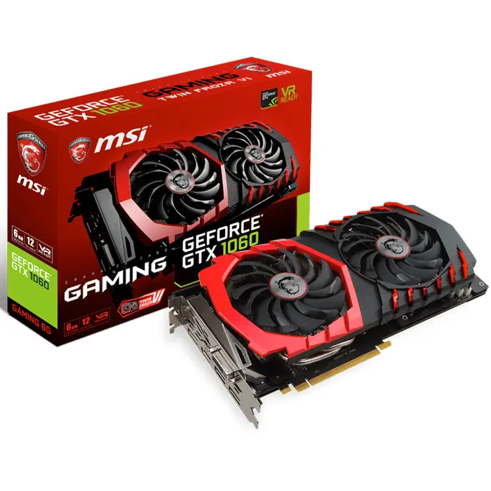Msi GeForce Gtx 1060 Gaming 6G 6GB GDDR5 192Bit DX12 Gaming Ekran Kartı