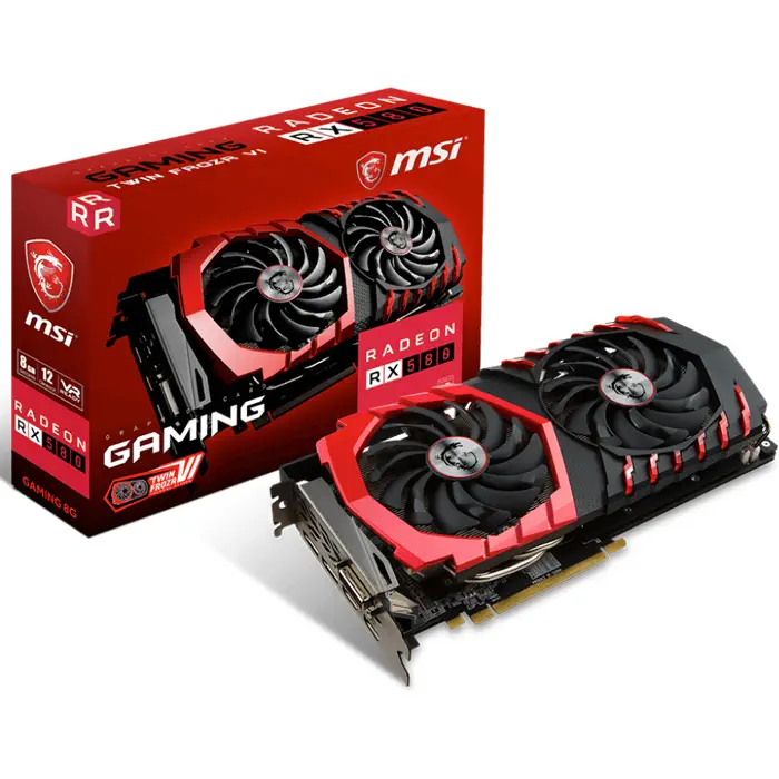 MSI Radeon RX 580 GAMING 8G 8GB GDDR5 256Bit DX12 Gaming Ekran Kartı