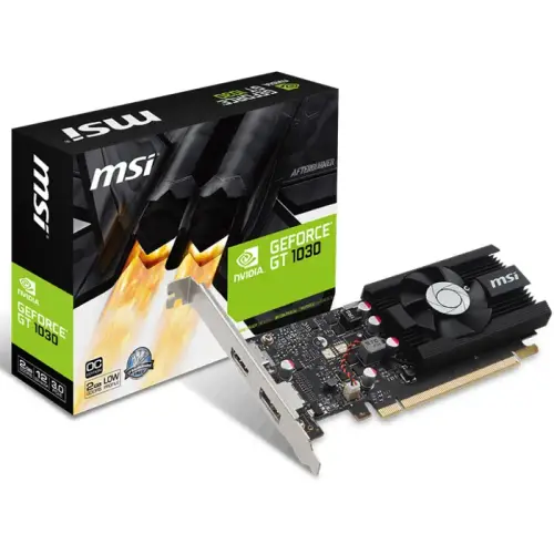 MSI GeForce GT 1030 2G LP OC 2GB GDDR5 64Bit DX12 Ekran Kartı 