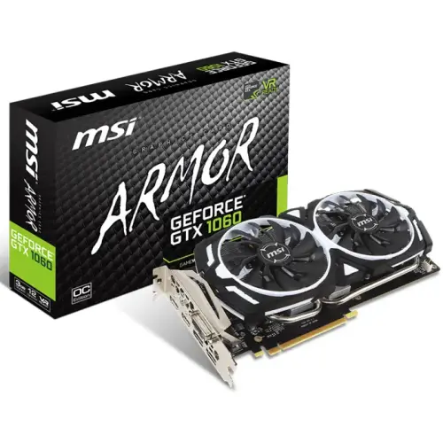 MSI GeForce GTX 1060 ARMOR 3G OCV1 3GB GDDR5 192Bit DX12 Ekran Kartı