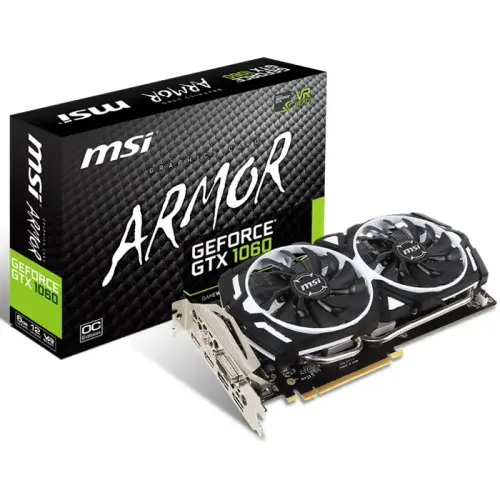 MSI GeForce GTX 1060 ARMOR 6G OCV1 6GB GDDR5 192Bit DX12 Ekran Kartı