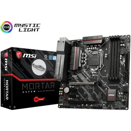 MSI Z370M Mortar Intel Z370 Soket 1151 DDR4 4000(OC)MHz mATX Gaming Anakart