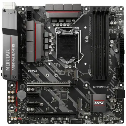 MSI Z370M Mortar Intel Z370 Soket 1151 DDR4 4000(OC)MHz mATX Gaming Anakart