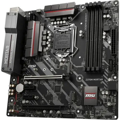 MSI Z370M Mortar Intel Z370 Soket 1151 DDR4 4000(OC)MHz mATX Gaming Anakart