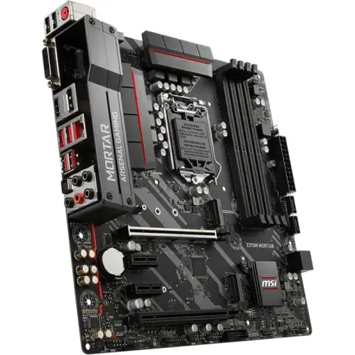 MSI Z370M Mortar Intel Z370 Soket 1151 DDR4 4000(OC)MHz mATX Gaming Anakart