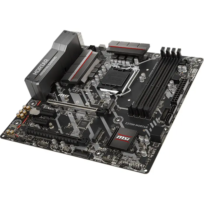 MSI Z370M Mortar Intel Z370 Soket 1151 DDR4 4000(OC)MHz mATX Gaming Anakart