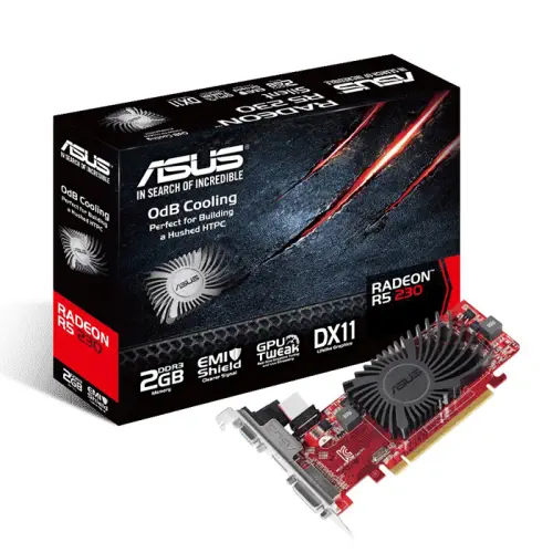 Asus R5230-SL-2GD3-L Radeon R5 230 2GB DDR3 64Bit DX11 Ekran Kartı