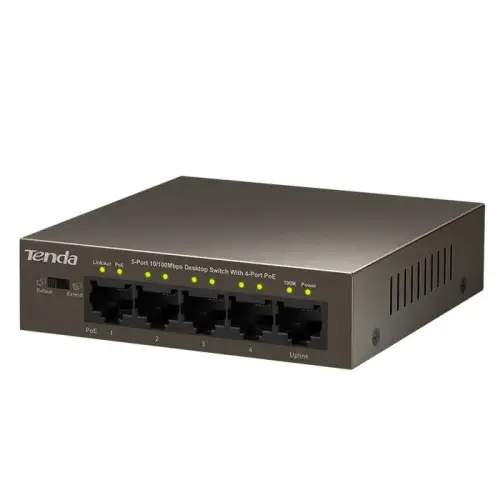 Tenda TEF1105P 5-Port (4-Port PoE) 10/100Mbps Yönetilemez Switch