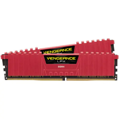 Corsair Vengeance LPX 16GB (2x8GB) DDR4 2400MHz CL16 Dual Kit Ram Kırmızı - CMK16GX4M2A2400C16R