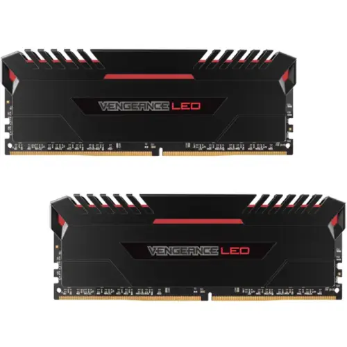 Corsair Vengeance LED 16GB (2x8GB) DDR4 3000MHz CL15 Dual Kit Ram Kırmızı - CMU16GX4M2C3000C15R