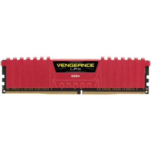 Corsair Vengeance LPX 4GB (1x4GB) DDR4 2400MHz CL16 Ram Kırmızı - CMK4GX4M1A2400C16R