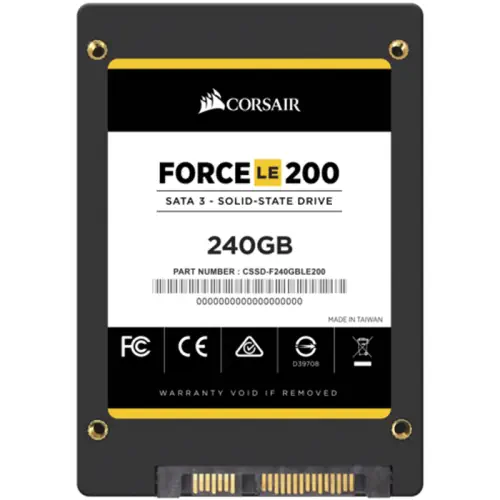 Corsair Force Series LE200 240GB 2.5” 560MB/530MB/s Sata3 SSD Disk - CSSD-F240GBLE200