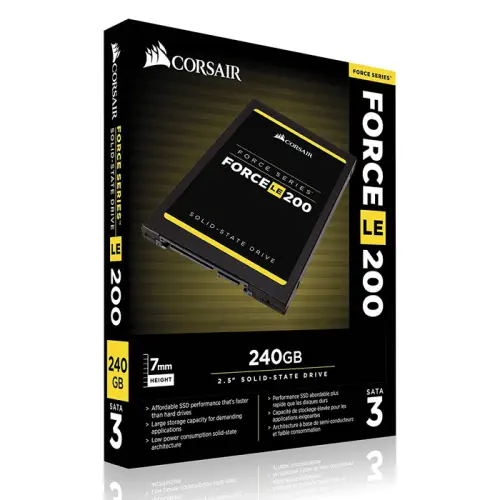 Corsair Force Series LE200 240GB 2.5” 560MB/530MB/s Sata3 SSD Disk - CSSD-F240GBLE200