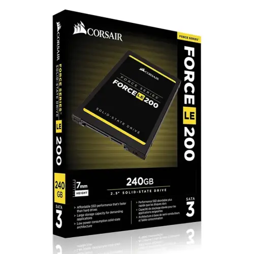 Corsair Force Series LE200 240GB 2.5” 560MB/530MB/s Sata3 SSD Disk - CSSD-F240GBLE200