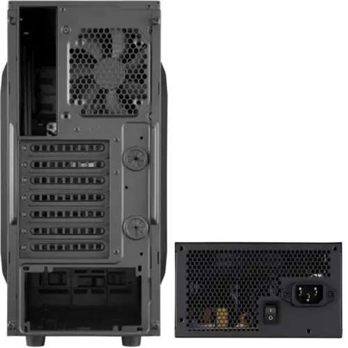 Corsair Carbide Serisi SPEC-02 Red LED Mid-Tower Gaming Kasa + VS Serisi VS650 650W 80Plus Güç Kaynağı
