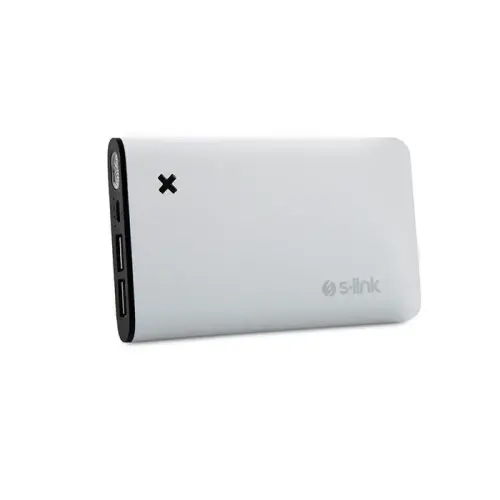 S-Link IP-6000 6200mAh 1x1A 1x2.1A USB Girişli Beyaz Taşınabilir Şarj Cihazı