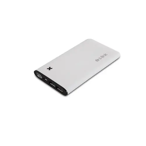 S-Link IP-6000 6200mAh 1x1A 1x2.1A USB Girişli Beyaz Taşınabilir Şarj Cihazı