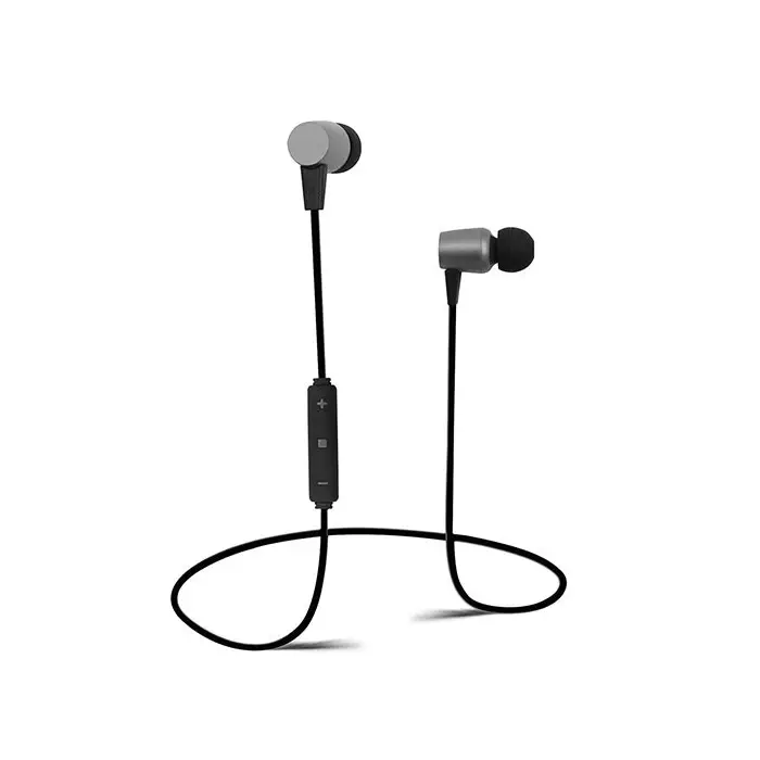 Snopy SN-BT185 Mobil Telefon Uyumlu Mıknatıslı Siyah/Gri Bluetooth Kulaklık