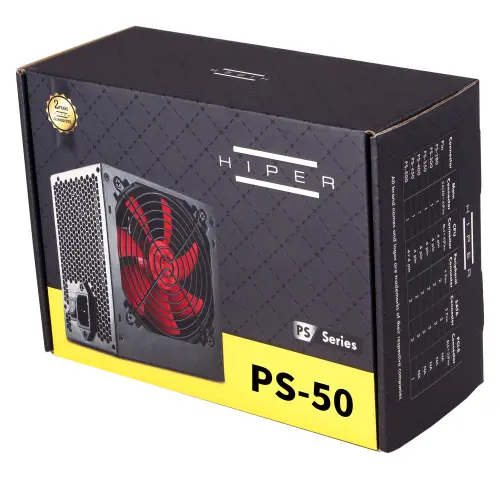 Hiper PS-50 500W 12cm Fan Power Supply