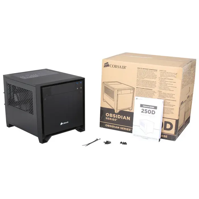 Corsair Obsidian Serisi 250D CC-9011047-WW Mini ITX Siyah Kasa
