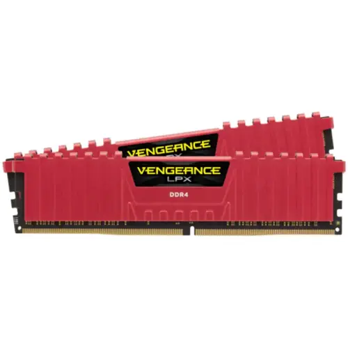 Corsair Vengeance LPX 16GB (2x8GB) DDR4 3200MHz C16 Kırmızı Ram (Bellek) - CMK16GX4M2B3200C16R