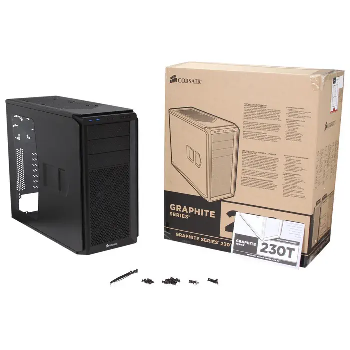 Corsair  Graphite Serisi 230T CC-9011042-WW Mid-Tower Siyah Kasa