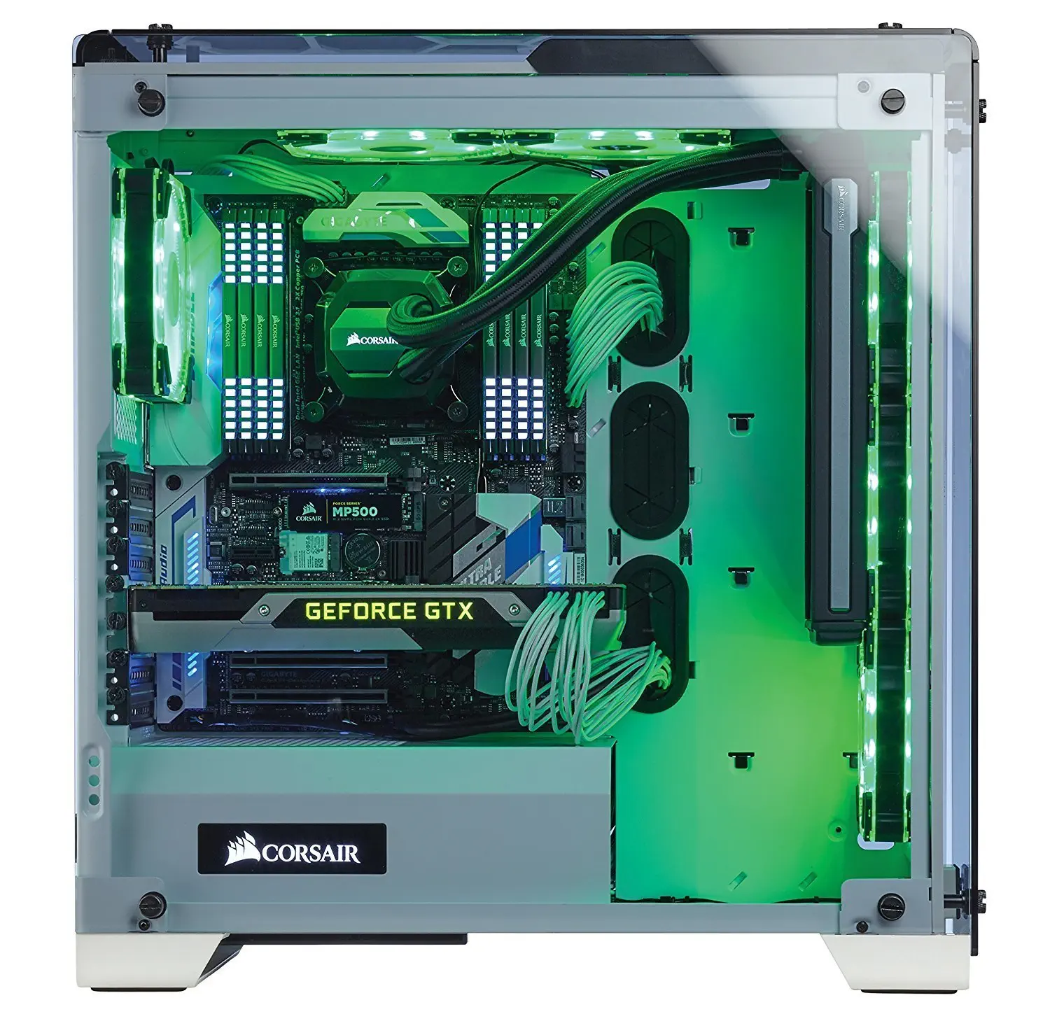 Corsair Crystal Serisi 570X RGB ATX Midi Tower Kasa Beyaz - CC-9011110-WW