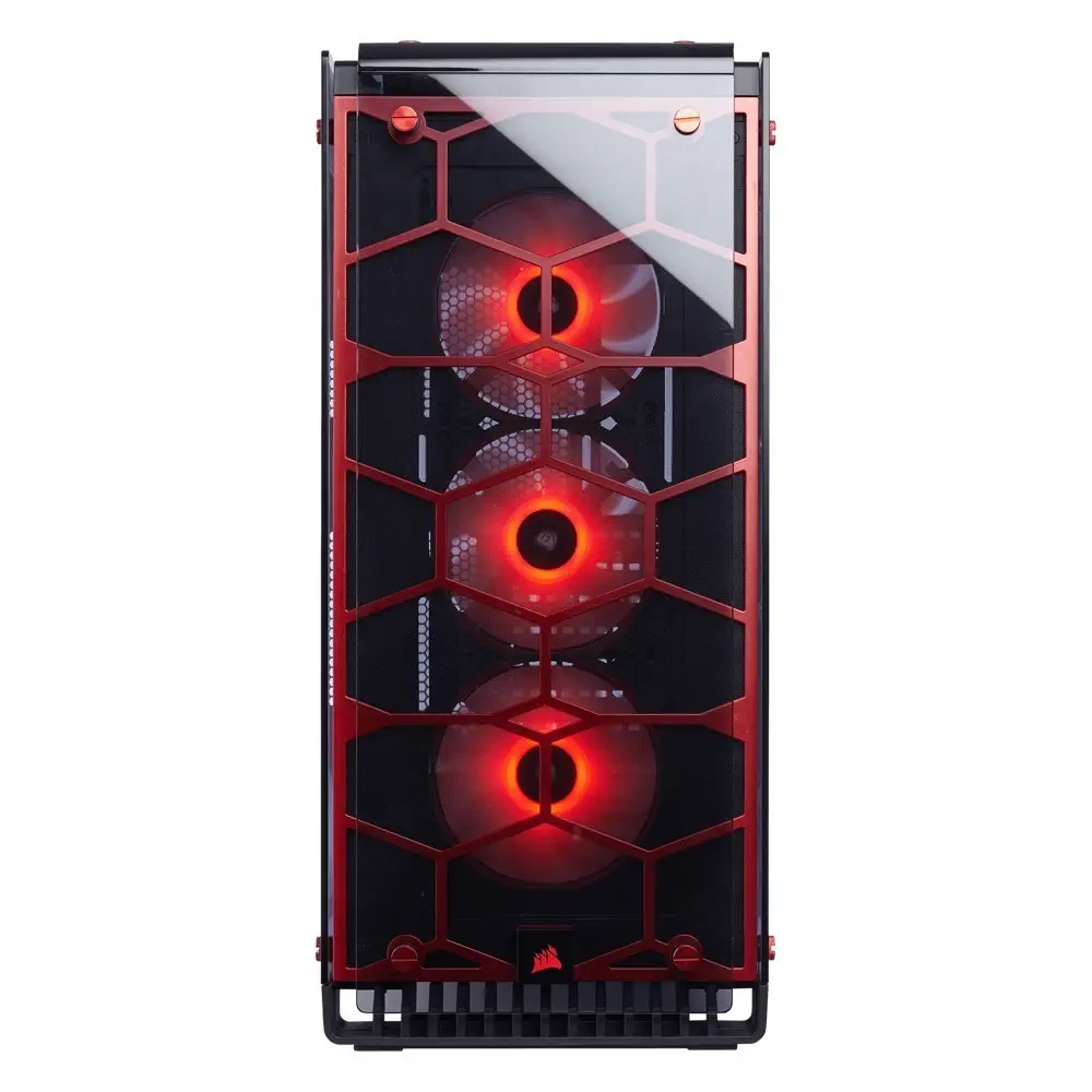 Corsair Crystal Serisi 570X RGB ATX Midi Tower Kasa Kırmızı - CC-9011111-WW