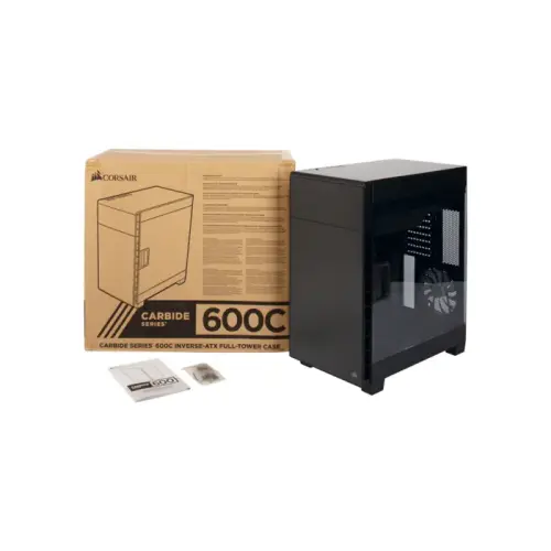 Corsair Carbide Serisi Clear 600C CC-9011079-WW Inverse ATX Full-Tower Siyah Kasa