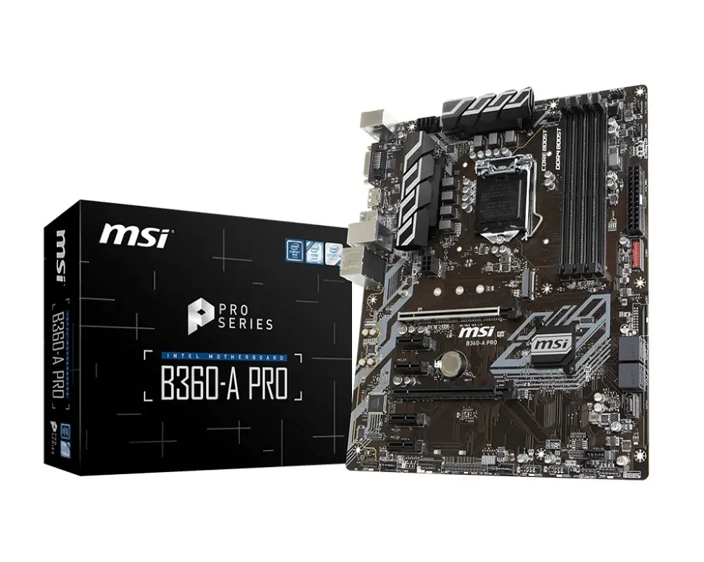 MSI B360-A Pro Intel B360 Soket 1151 DDR4 2666MHz ATX Gaming (Oyuncu) Anakart