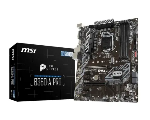 MSI B360-A Pro Intel B360 Soket 1151 DDR4 2666MHz ATX Gaming (Oyuncu) Anakart